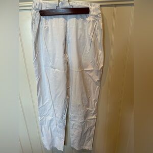 WEISSMAN Adult Small White Elastic Waist Long Pants Dance Costume